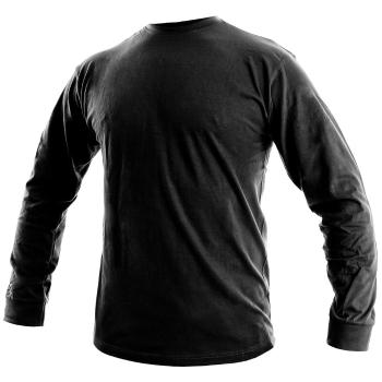 Canis Pánske tričko s dlhým rukávom PETR - Čierna | L