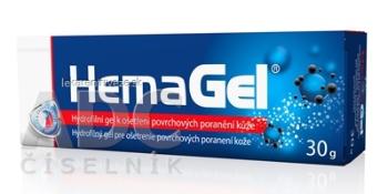 HemaGel gél na ošetrenie povrchových poranení 1x30 g
