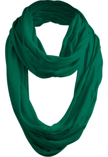 Urban Classics Wrinkle Loop Scarf green - UNI