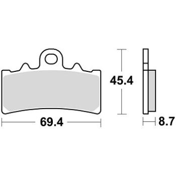 Braking brzdové doštičky (sinterová zmes CM55) (2 ks) M501 – 236 (M501-236)