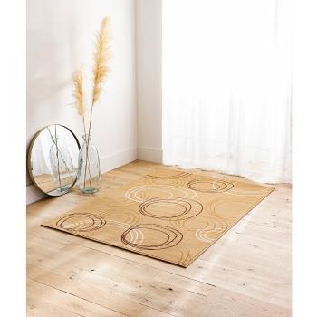 Blancheporte Kuchynský koberec s potlačou kruhov béžová 80x150cm