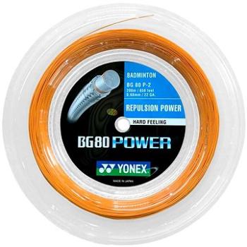 Yonex BG 80 POWER, 0,68 mm, 200 m, ORANGE (4547656760279)