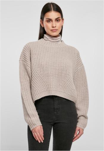 Urban Classics Ladies Wide Oversize Sweater warmgrey - L