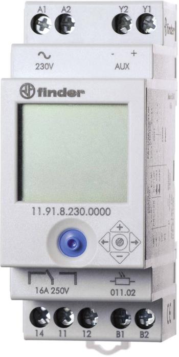 Finder súmrakový spínač 1 ks 11.91.8.230.0000 Prevádzkové napätie:230 V/AC Citlivosť svetla: 2 - 150 lx