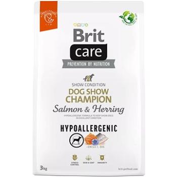 Brit Care Dog Hypoallergenic s lososom a sleďom Dog Show Champion 3 kg (8595602559114)
