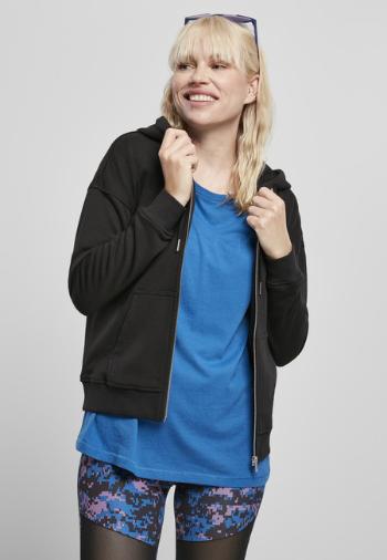 Urban Classics Ladies Organic Terry Zip Hoody black - 5XL