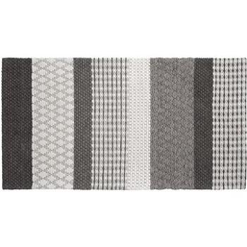 Vlnený koberec 80 × 150 cm sivý AKKAYA, 175051 (beliani_175051)