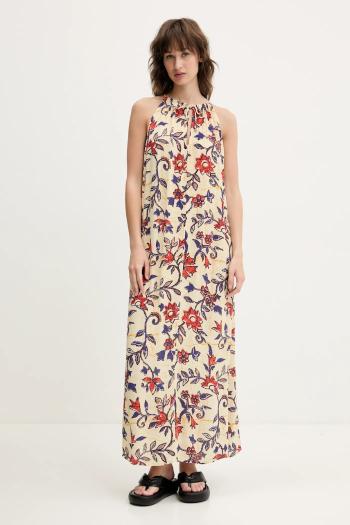 Šaty Superdry béžová farba, maxi, áčkový strih, W8011954A-F7X