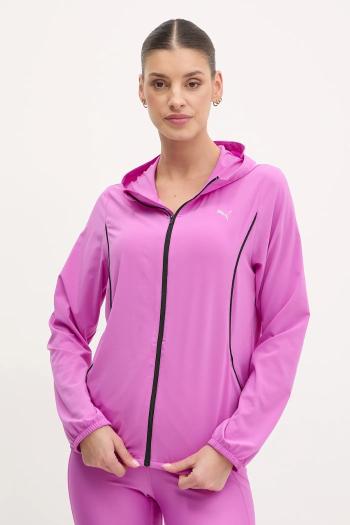 Bežecká bunda Puma Velocity ružová farba, prechodná, 526584