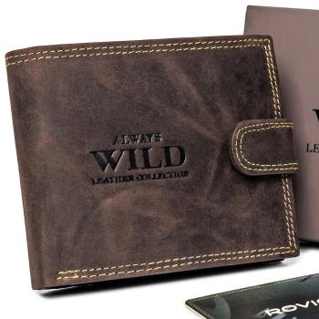 Pánska kožená peňaženka so zapínaním - Always Wild