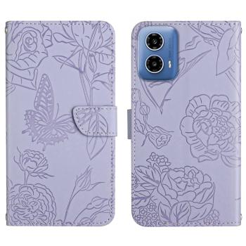 ART BLOSSOM Peňaženkový obal pre Motorola Moto G35 5G fialový