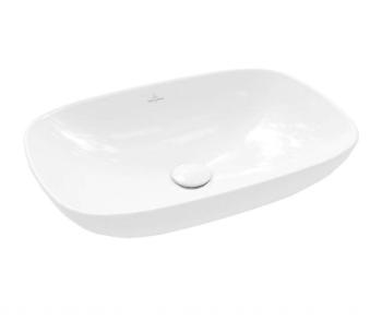 VILLEROY & BOCH - Loop&Friends Umývadlo na dosku, 62x42 cm, s prepadom, CeramicPlus, alpská biela 4A5000R1