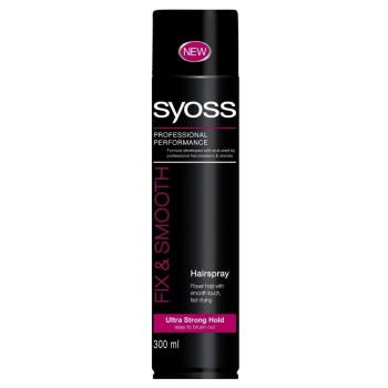 SYOSS lak na vlasy shine &amp; hold300ml ružový