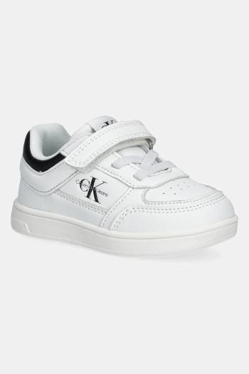 Detské tenisky Calvin Klein Jeans biela farba, V1X9-82077
