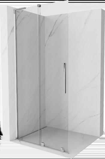 MEXEN/S - Velar L Sprchová zástena posuvná Walk-in 120 x 200 cm, transparent 8 mm, chróm 871-120-003-03-01