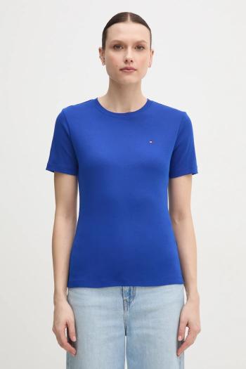 Bavlnené tričko Tommy Hilfiger dámske, biela farba, WW0WW40587