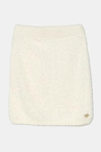 Dievčenská sukňa Guess béžová farba, mini, rovný strih, J4BD15 Z3BH0