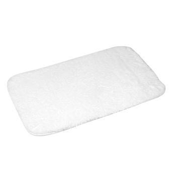 Douceur d intérieur  TAPIS DE BAIN 50 x 80 CM MICROFIBRE UNIE SOFTNESS BLANC  Kúpeľňové predložky Biela