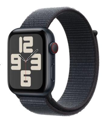 APPLE Watch SE (2024) Cellular 40mm Temne atramentový hliník s atramentovo prevliekacím remienkom