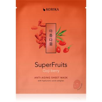 KORIKA SuperFruits Goji Berry - Anti-aging Sheet Mask omladzujúca pleťová maska Goji berry 25 g