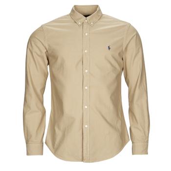 Polo Ralph Lauren  SLBDPPCS-LONG SLEEVE-SPORT SHIRT  Košele s dlhým rukávom Béžová