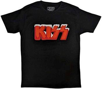 Kiss Tričko Holiday Logo Unisex Black M