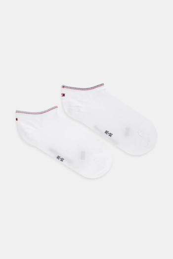 Ponožky Tommy Hilfiger 2-pak dámske, biela farba, 701233234