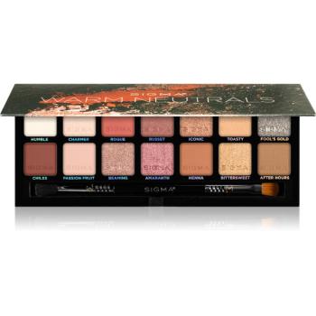 Sigma Beauty Warm Neutrals Eyeshadow Palette paletka očných tieňov 25.5 g