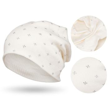 Teplá dámska beanie čiapka s kryštálikmi – Peterson