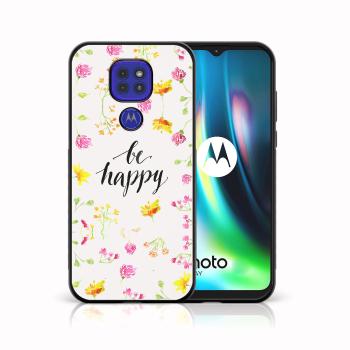 MY ART Silikónový kryt Motorola Moto G9 Play / E7 Plus BE HAPPY (019)