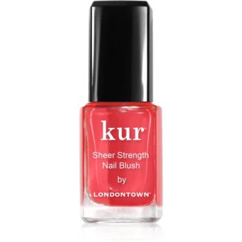 LONDONTOWN Kur Sheer Strength Nail Blush spevňujúca a rozjasňujúca tónovaná starostlivosť na nechty odtieň Poppy 12 ml