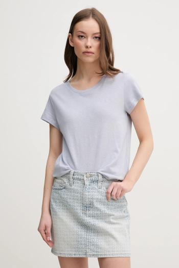 Ľanové tričko Pepe Jeans MEGAN dámsky, PL506049