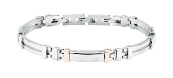 Trussardi Oceľový bicolor náramok pre mužov T-Steel TJAXV26