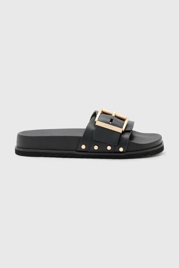 Šľapky AllSaints Ellie Stud Slider dámske, čierna farba, W038FC