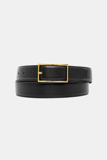 Kožený opasok Calvin Klein čierna farba, LV04D7014G