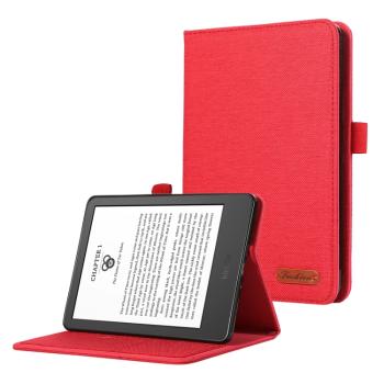 FABRIC Zaklápací kryt pre Amazon Kindle Paperwhite 5 2021 červený