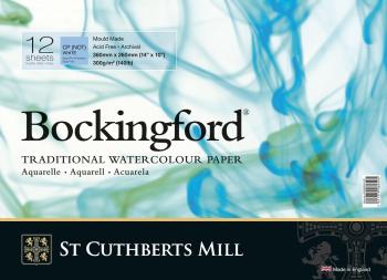 St Cuthberts Mill Bockingford C.P. Spiral Skicár 36 x 26 cm 300 g White
