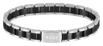 Hugo Boss Štýlový bicolor náramok pre mužov Metal Links Essentials 1580665