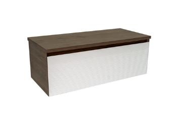 Kúpeľňová skrinka s krycou doskou Naturel Monza 99x30x45 cm orech mat MONZA100WN