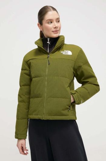 Páperová bunda The North Face 92 RIPSTOP NUPTSE dámska, zelená farba, zimná, NF0A870RPIB1