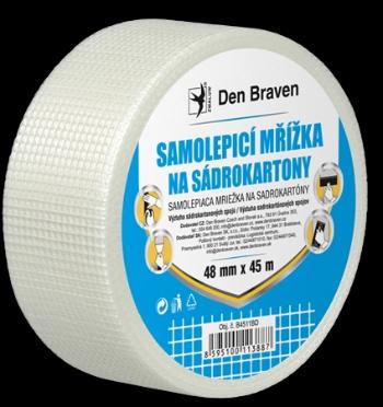 DEN BRAVEN - Samolepiaca mriežka na sadrokartóny biela 48mmx20