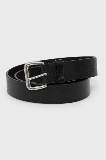 Kožený opasok Polo Ralph Lauren pánsky, čierna farba, 405826042001