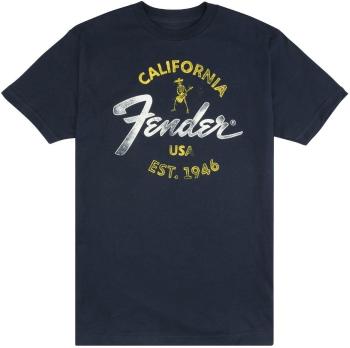 Fender Tričko Baja Blue Blue XL