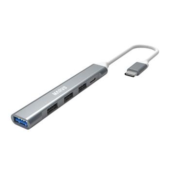 USB (3.0) hub 5-port, UH008, kovová, Marvo