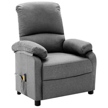 Shumee polohovacie svetlo sivé textil, 324079