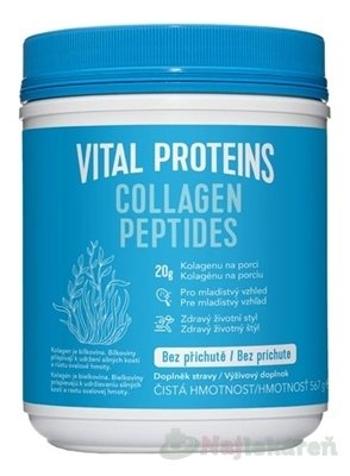 VITAL PROTEINS Collagen peptides prášok bez príchute 567 g