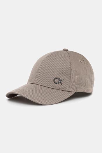 Šiltovka Calvin Klein čierna farba, s nášivkou, K50K512349