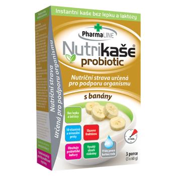 PHARMALINE Nutrikaše probiotic s banánmi 3 x 60 g