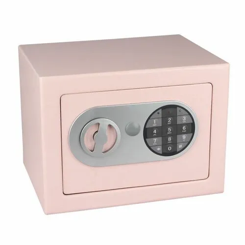 Rcihter Oceľový sejf s elektronickým zámkom, ružová