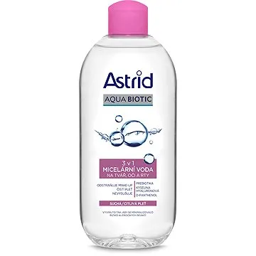 ASTRID Aqua Biotic Micelárna voda 3 v 1 pre suchú a citlivú pleť 400 ml (8592297002437)